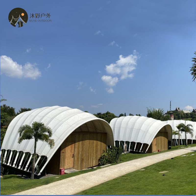 Muye tienda de campaña de alta gama personalizada al aire libre Hotel B & B tienda de hotel de techo grande de lujo B & B fábrica