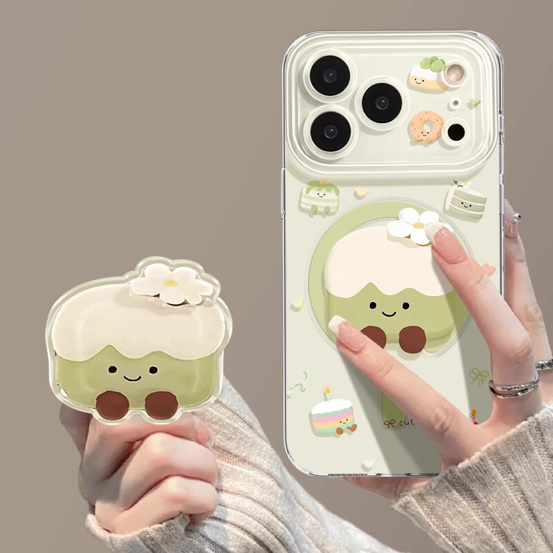 Cake Magnetic Stand Suitable for iPhone 17, 16 Pro, Fresh Style for 15 Max, Cute for Apple 14, Soft Case for 13, and 12 Cake Magnetic Stand Suitable for iPhone 17, 16 Pro, Fresh Style for 15 Max, Cute for Apple 14, Soft Case for 13, and 12