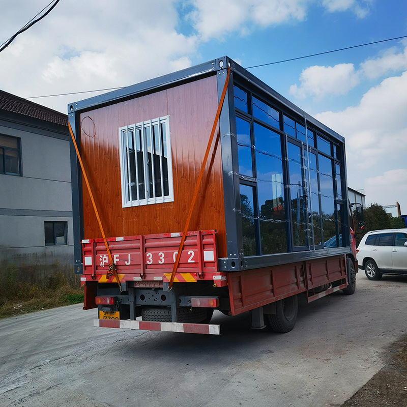 Contenedor de oficina personalizado casa móvil fácil de ensamblar alojamiento desmontable caja de acero de color móvil contenedor de casa