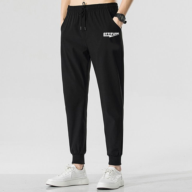 Pantalones de hombre, verano 2022, nueva marca de moda, pantalones deportivos, talla grande, holgados, estampados, joggers, informales, de nueve puntos