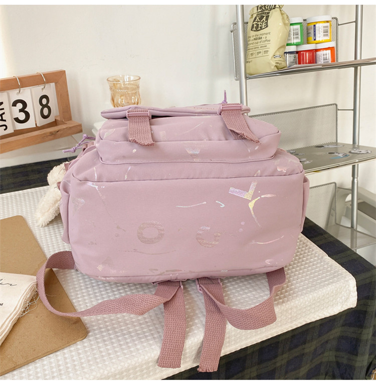 Schoolbag Primary School Girls Ins Casual All-matching High School Student Backpack Japanese College Junior High School Large Capacity Backpack display picture 15