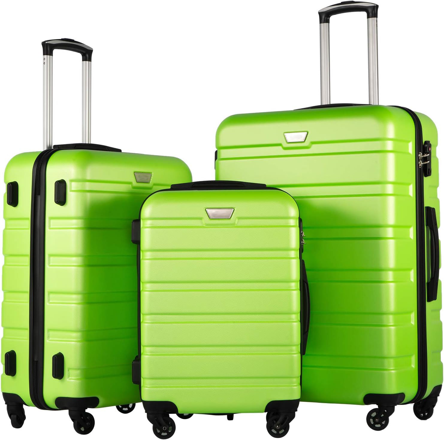 Maleta de Equipaje con Ruedas Set de 5 Piezas 20 Pulgadas de ABS Antirrobo para Viajes de Ocio