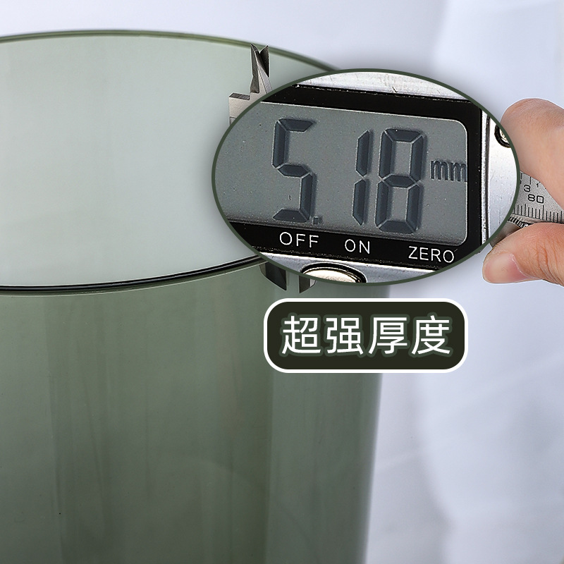 Basura transparente de gran capacidad cubo almacenamiento nórdico sin tapa creativa sala cocina dormitorio simple papelera doméstica