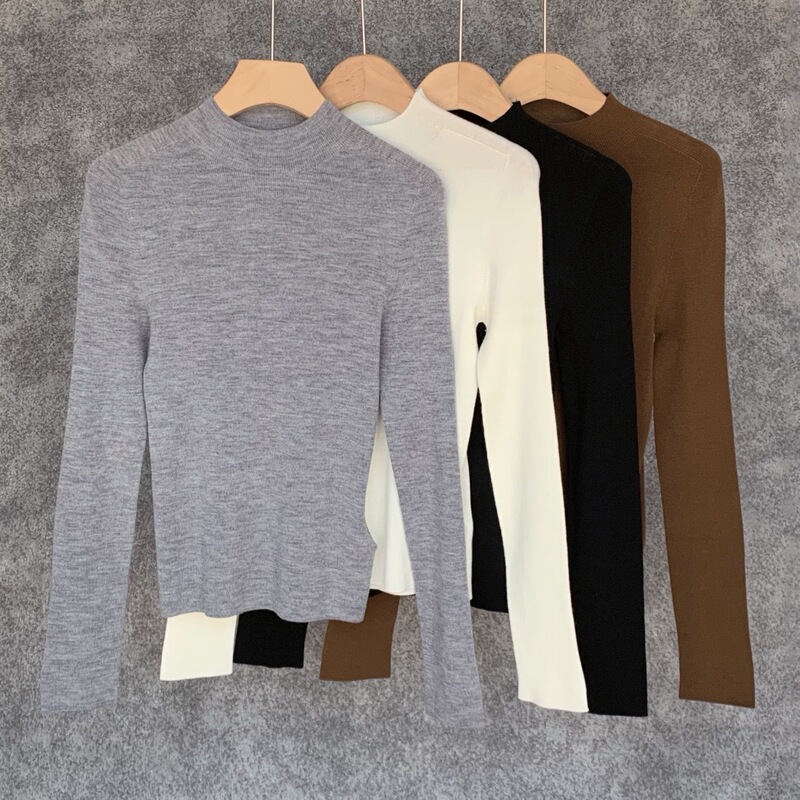 Wholesale Dropshipping Xiaohuo 5-Day Delivery Tt Yangzi Yarn Fine-Spun Wool Seamless Base Layer Shirt 188 Special Price Quick Order Same Style