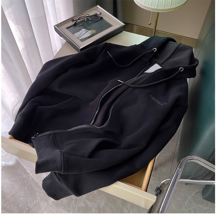 Women's Coat Long Sleeve T-shirts Embroidery Pocket Casual Solid Color display picture 5