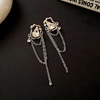 Silver needle, zirconium, silver earrings, wide color palette, simple and elegant design