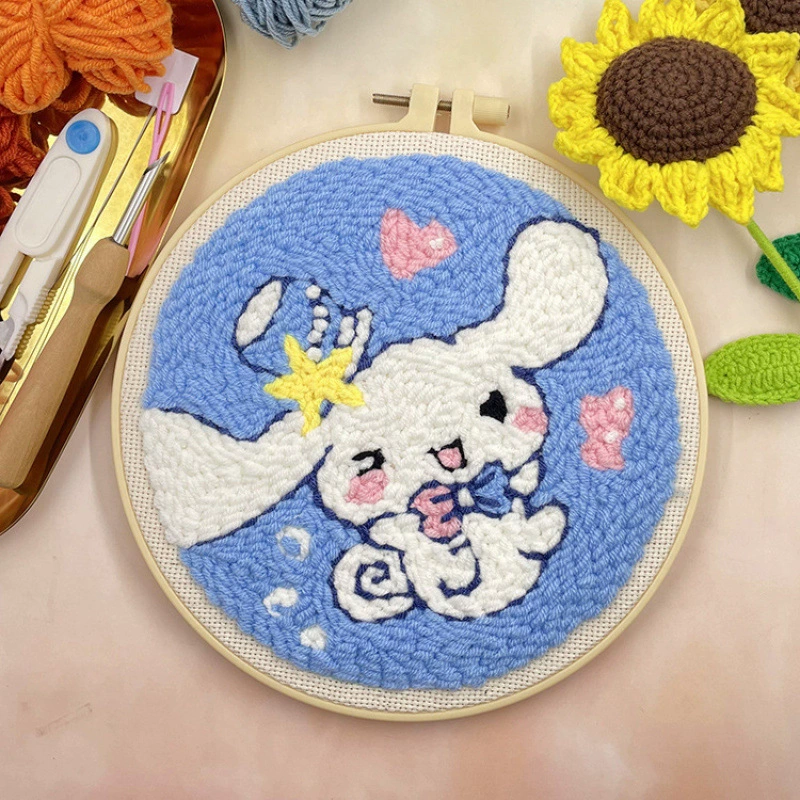 Новый набор материалов для DIY вышивки игла П poke embroidery материал сумка Punch Needle & Rug Punch игла для вышивания крестом клиент,