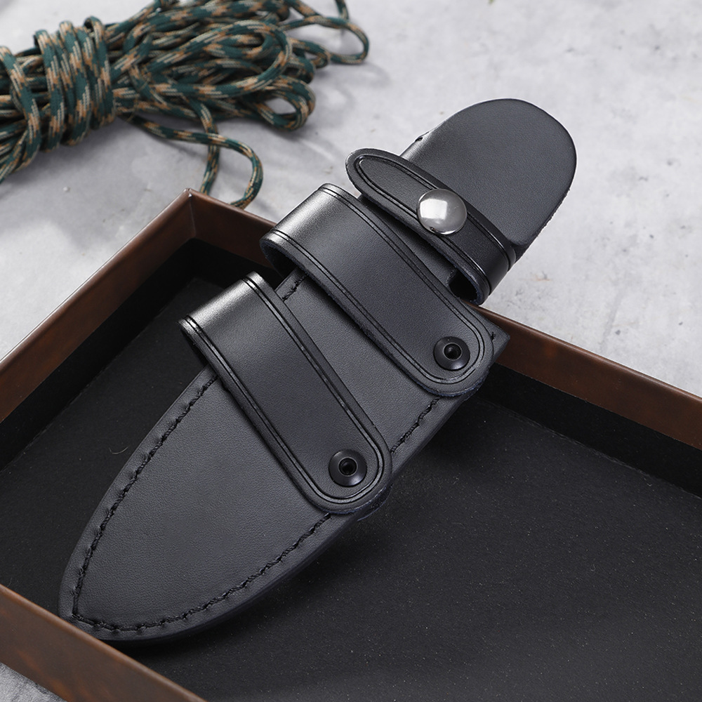 头层牛皮刀套手工真皮刀鞘折叠勃朗宁蝴蝶刀瑞士军刀具通用保护套