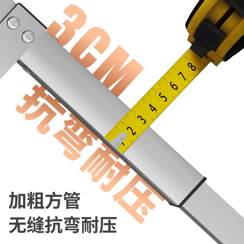 Mesa plegable al aire libre, puesto de mercado nocturno, mesa de comedor portátil simple de campamento, mesa de escritorio de aleación de aluminio doméstica