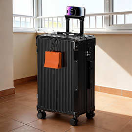 跨境分销时尚行李箱学生拉杆箱轻音万向轮旅行箱26寸大容量行李箱