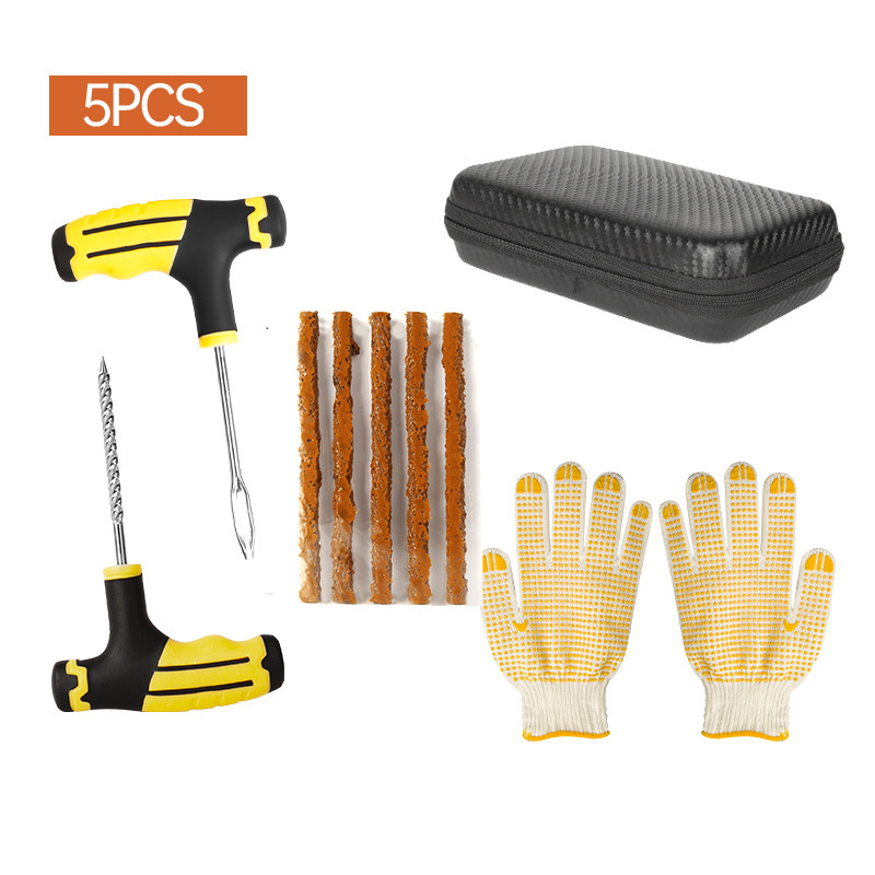 All-Purpose Tire Repair Tool Kit Suitable for Various Vacuum Tires, Special Tool Kit, Quick Emergency Tool Box