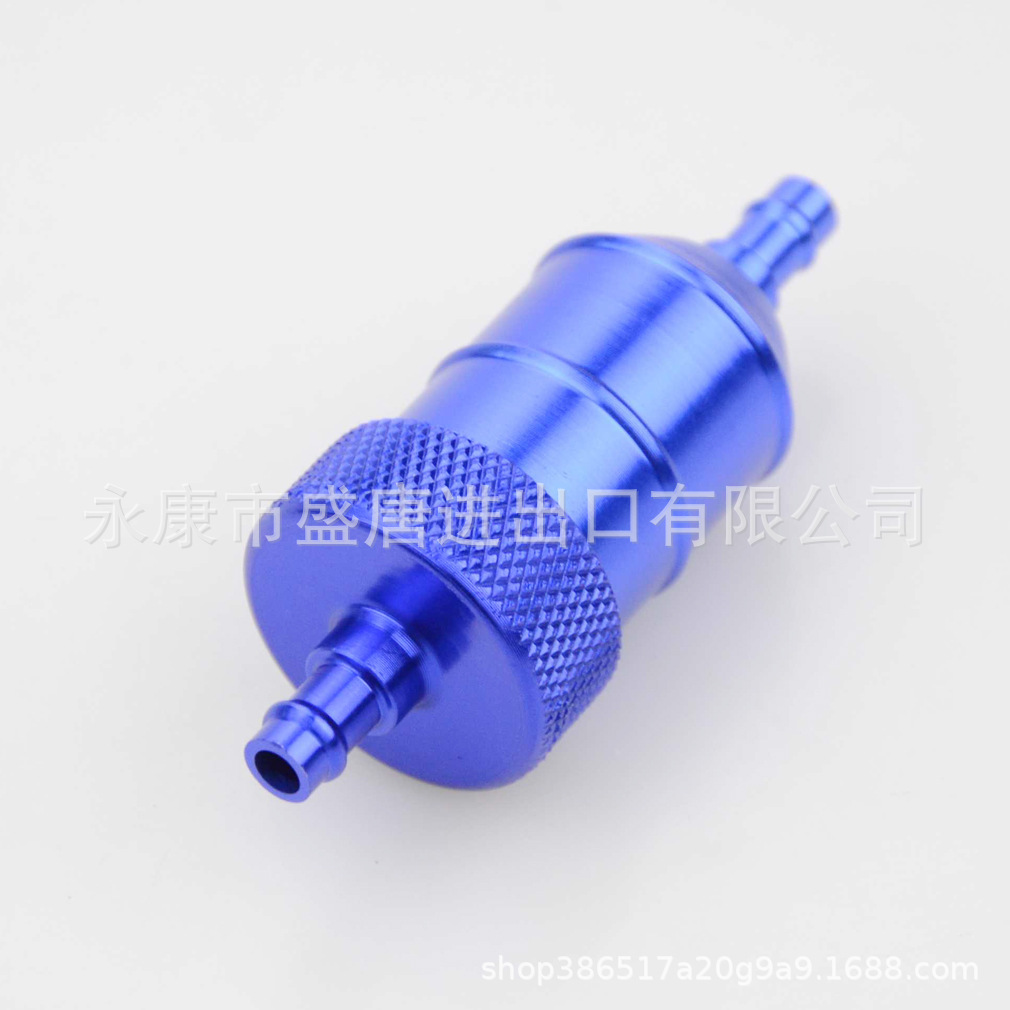 Aluminum fuel filter replacement for GOOFIT ATV motorcycle scooter Blue