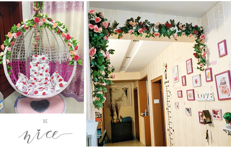 假花藤条 吊顶装饰