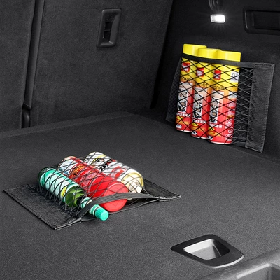 Car storage bag/box net bag fire extinguisher fixed
