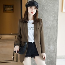 小西装外套女2023春夏新款长袖职业小西服正装女面试工作服上衣