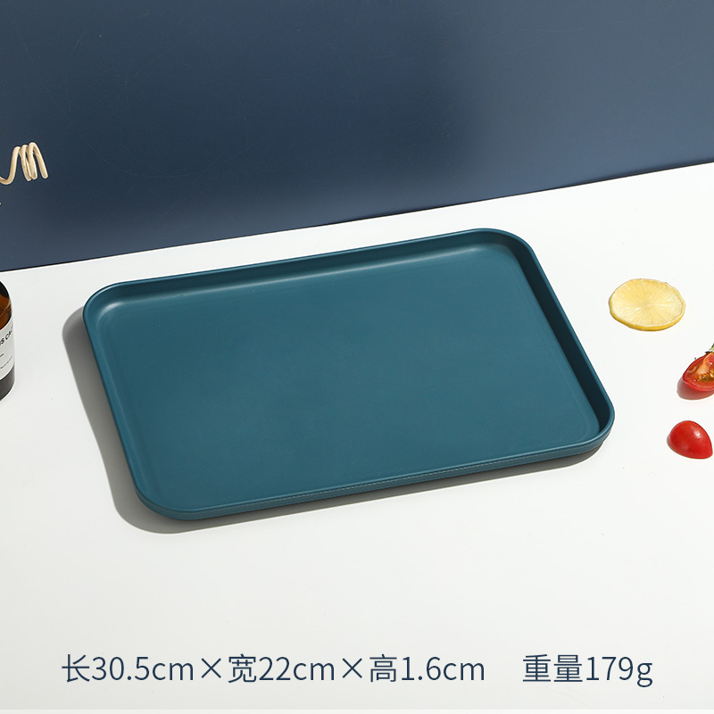 長方形のトレイ、水カップ、ティーカップ、フルーツプレート、大容量、食堂、ホテル、北欧風、インスタで話題の同型|undefined