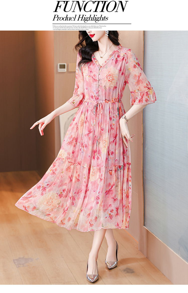 Diamond Print Summer Dress Image 2