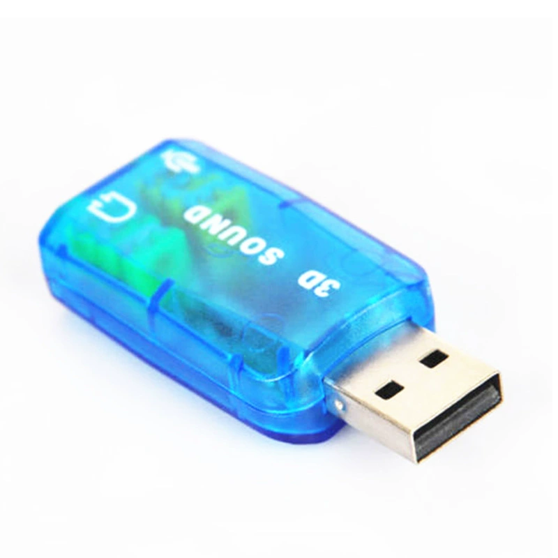 Звуковая карта CM108 с чипсет USB2.0, виртуальный 5.1 канал, звуковая траектория, свободный драйвер