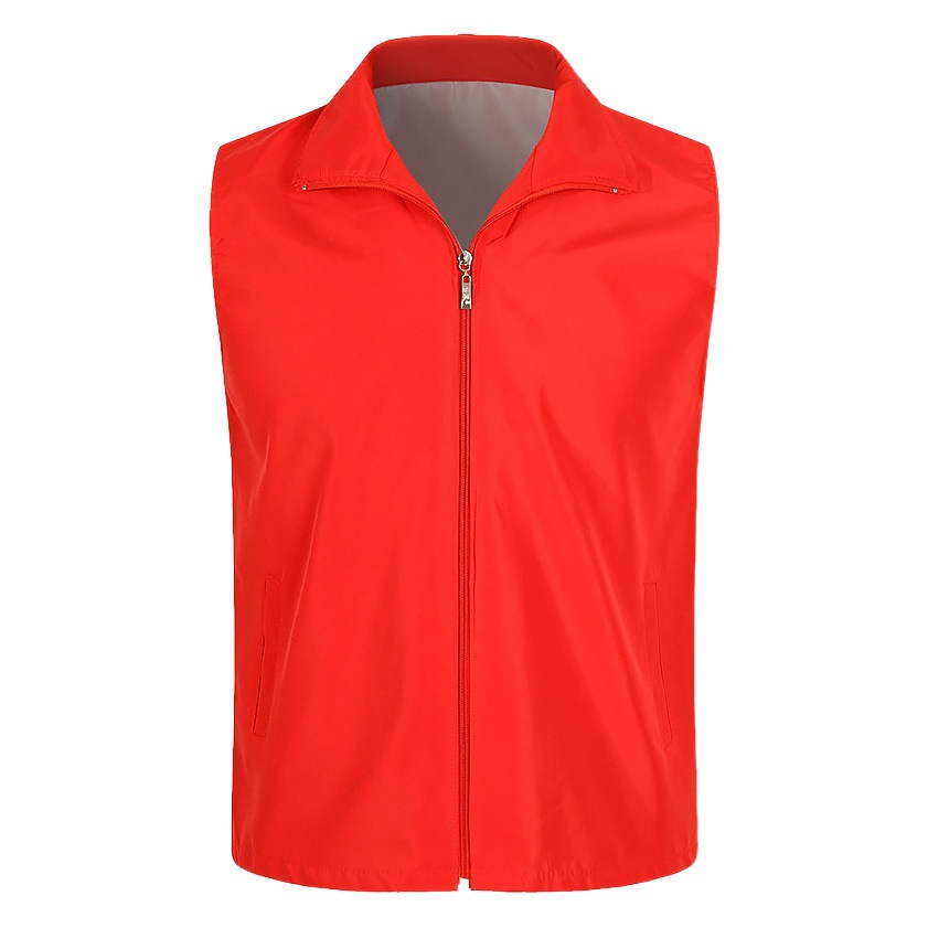 Volunteer waistcoat publicity activities righteous work clothes set red advertising make waistcoat clip printing picture logo wholesale