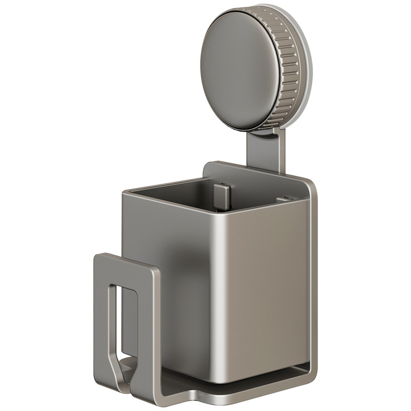 cepillo de dientes de ventosa, estante de almacenamiento, baño, taza de enjuague sin agujeros, cepillo de dientes eléctrico, pared colgante de pasta de dientes