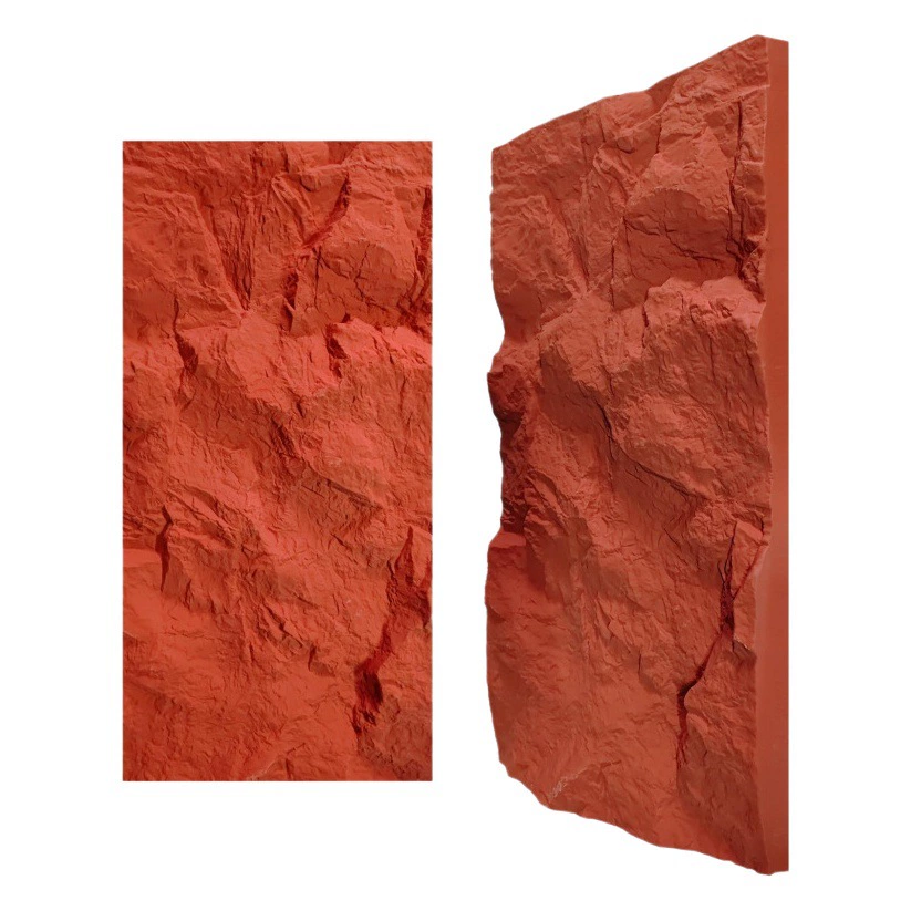 Имитация камня Pu Mountain: модный фоновый декор, каменная облицовка, камень «гриб», бесшовный узор, крупноформатная плита, легкий культурный камень