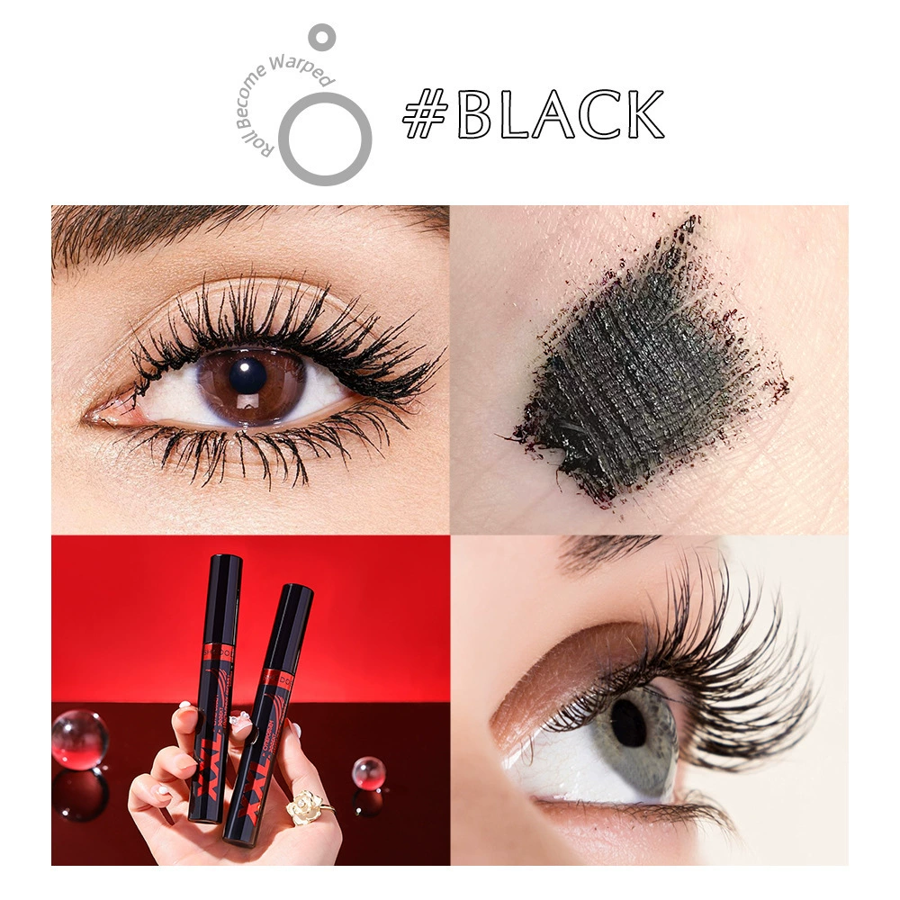 Mascara 3D Waterproof Super Black, Dense Volume, Smudge-Proof — 10 ml