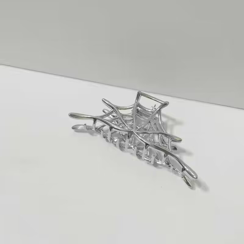 절묘한 흰색 거미 웹 그립 클립