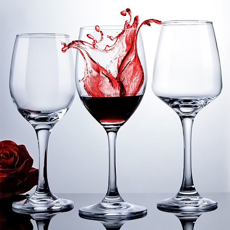 厂家货源 玻璃红酒杯水晶杯6只套装欧式葡萄酒杯高脚杯定制批发
