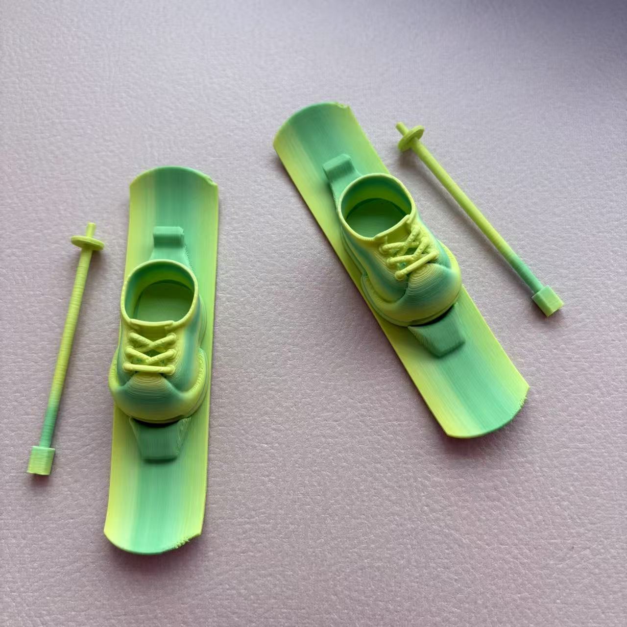 Popular Labubu Pendant Rubber Shoes with Open Smile Ski Shoes Labubu Accessories Dolls First and Third Generations Can Be Worn