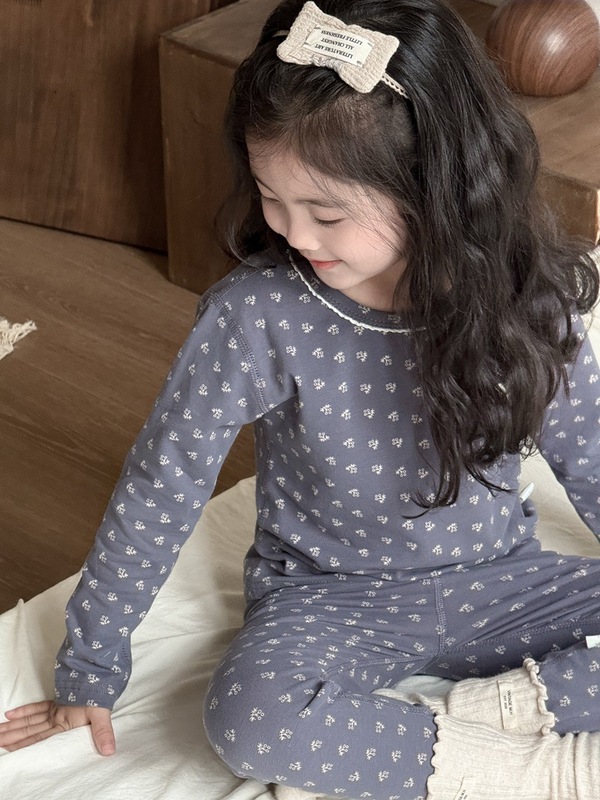 儿童家居服套装2025秋季新款女童睡衣两件套宝宝秋装卡通居家套装|undefined