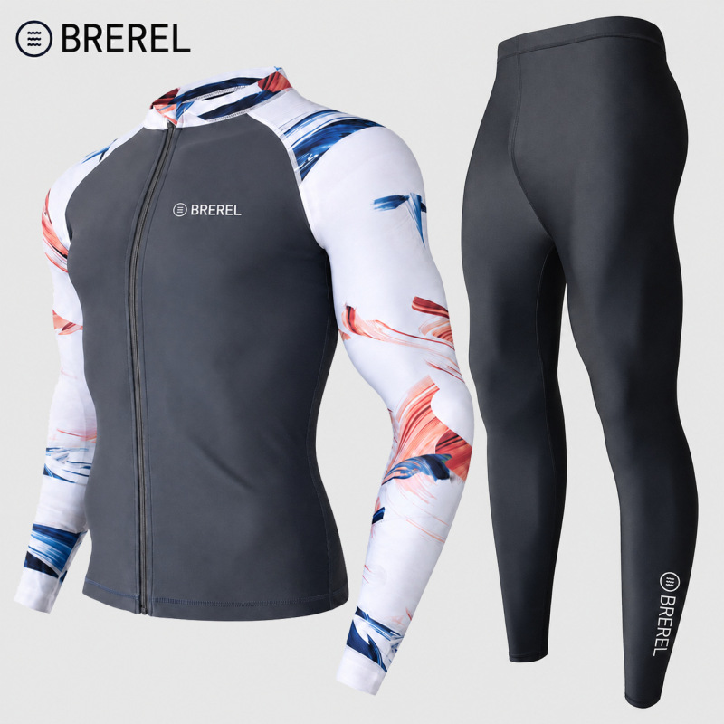 Sun Protection Swimsuit Men's Surfing Suit Split Quick-Drying Tight Jellyfish Suit Snorkeling Suit Wetsuit Full Body Long-Sleeved Trousers Sun Protection Swimsuit Men's Surfing Suit Split Quick-Drying Tight Jellyfish Suit Snorkeling Suit Wetsuit Full Body Long-Sleeved Trousers