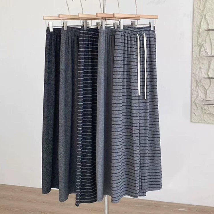 [Высота и тонкая] Новый сетевой красный горизонтальный молочный плюшевый широкий брюки