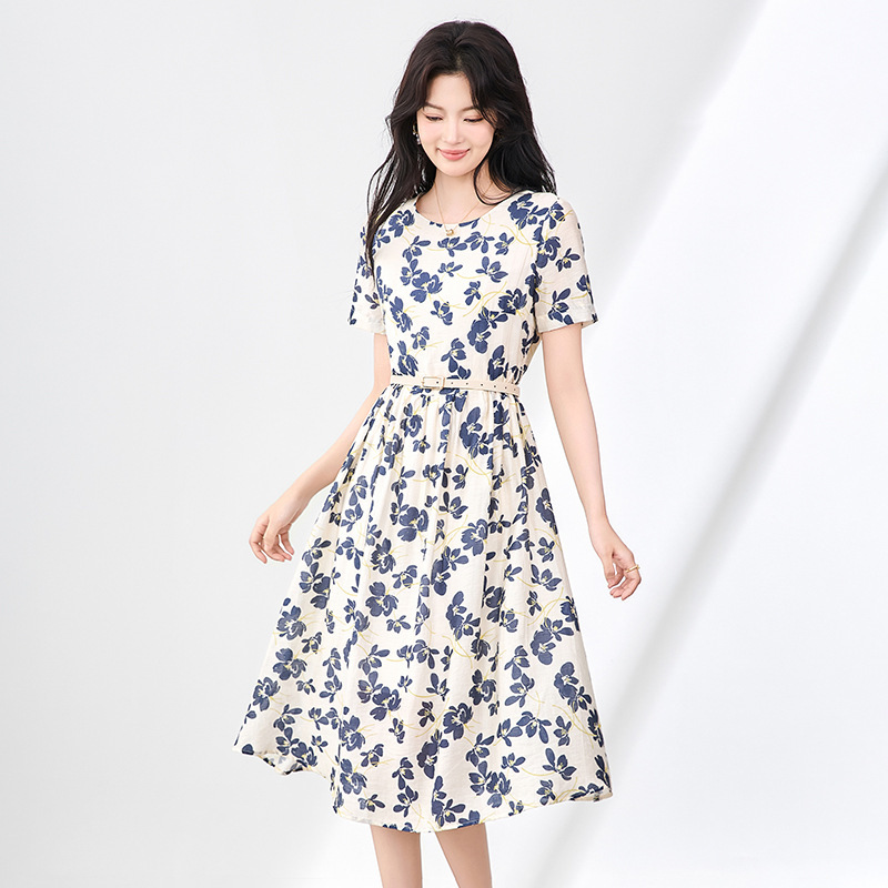 Đầm suông nữ midi mùa hè — 2507705 - Đen chi tiết 3
