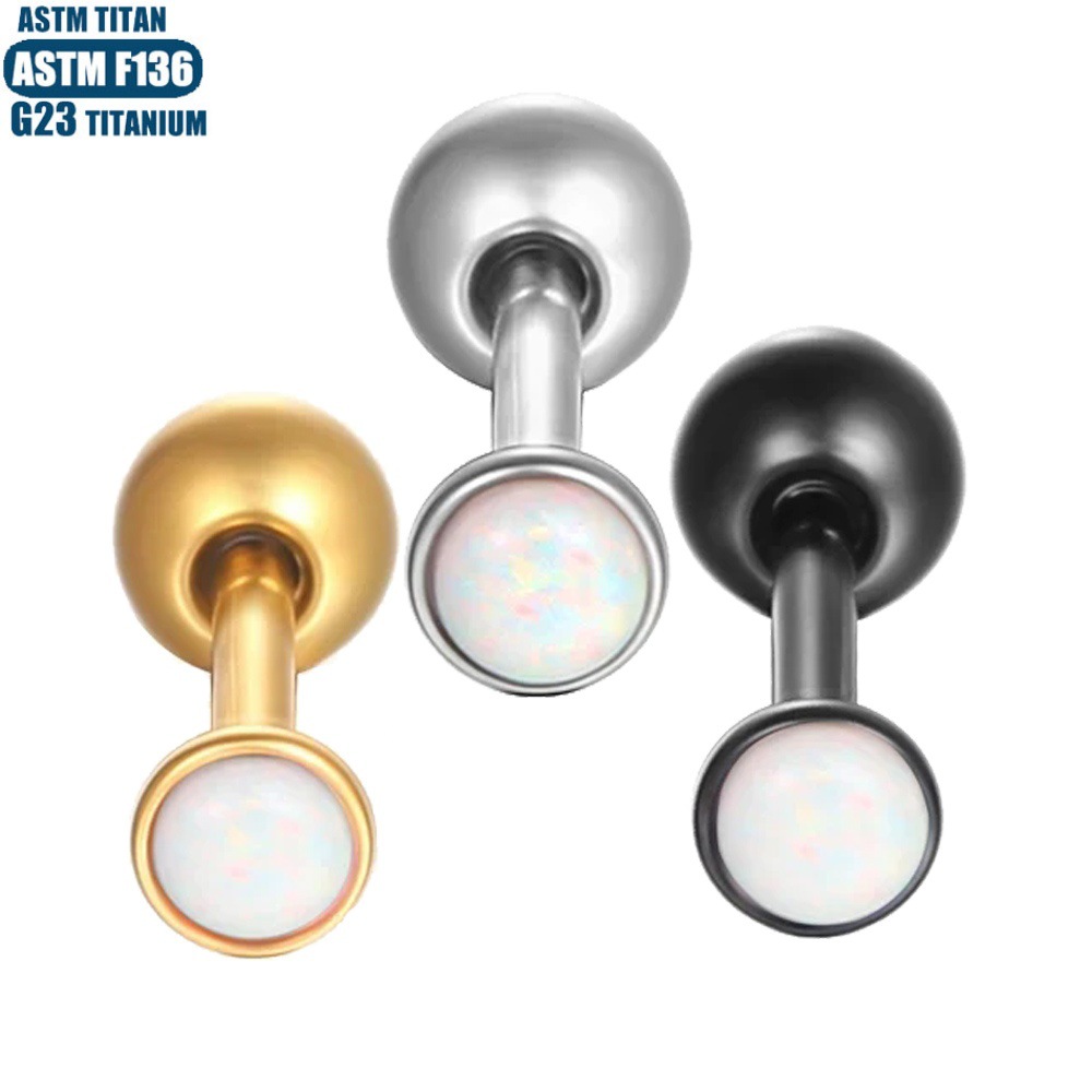 Labret stud lip piercing jewelry styling detail