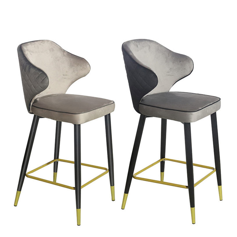 Silla de bar casera nórdica alta silla de bar respaldada alta recepción silla elevadora image 9