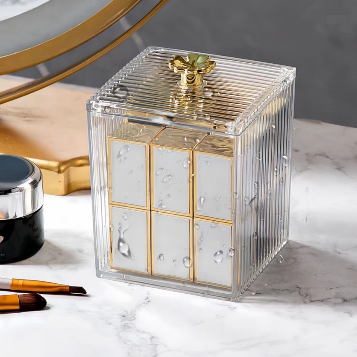 Single compartment clear container with lid - single pack (opp bag)