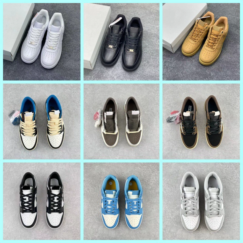 Yaotian High Version Dunk Panda Air Force One Sneakers White Shoes Green Apple Shadow Gray Barb Sports Running Shoes