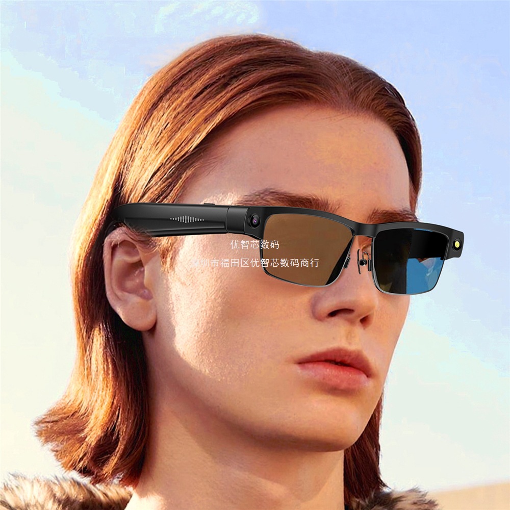 Nuevo L802 transfronterizo cámara inteligente de video gafas Bluetooth HD anti-vibración de fotos de llamada de reconocimiento de traducción gafas