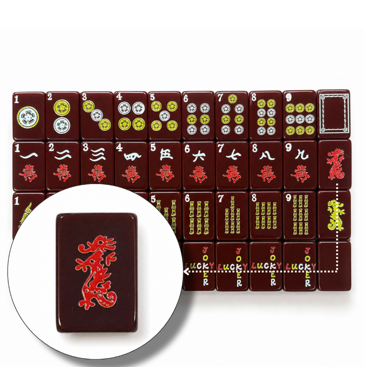 In stock: High-quality acrylic American mahjong Brooklyn home luxury set