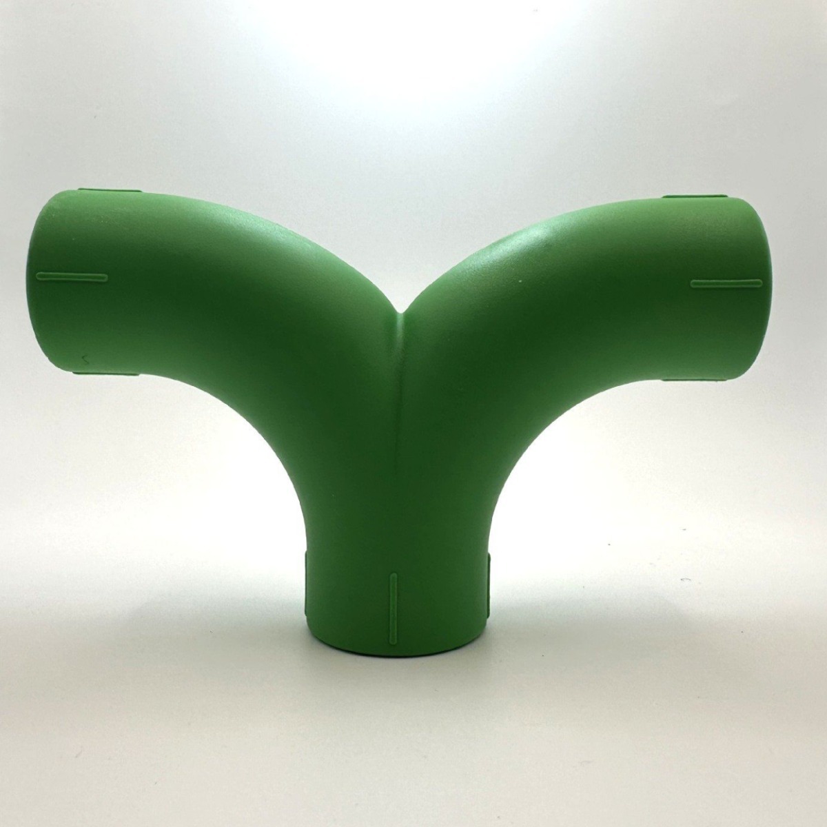 PPR家装大流量管件 绿色大弧弯Y三通顺水三通转角大弯异形管件系