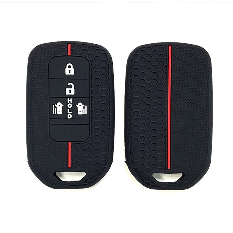 Suitable for Civic Silicone Key Cover, Old Model Accord, Inspire, Odyssey, Lingpai, Ailu, Crown, Honeycomb Pattern