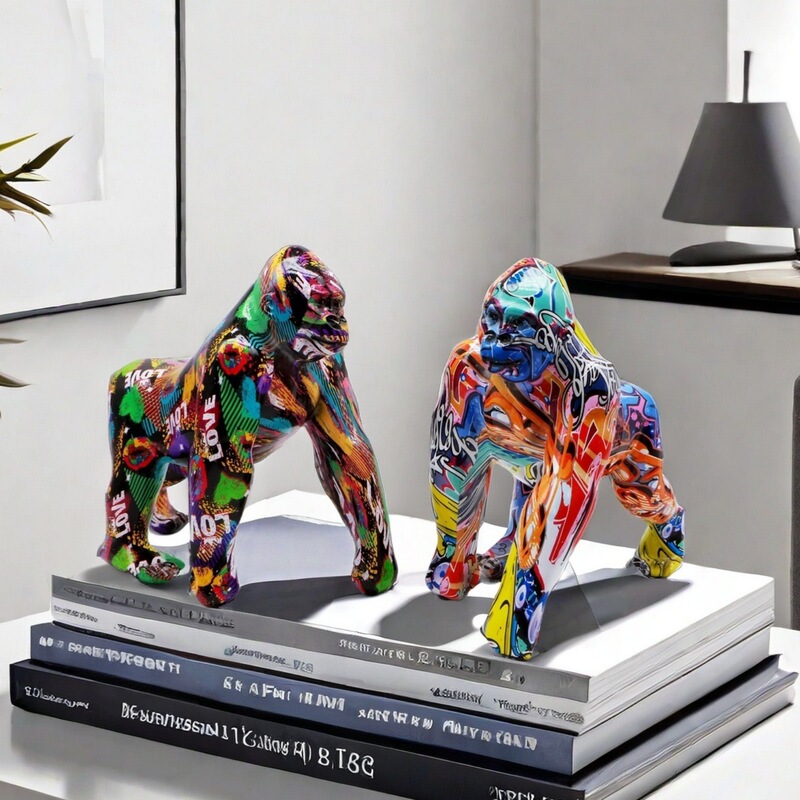 Modern Simple Gorilla Ornaments Living Room Home Furnishing Resin Crafts Model Room Advanced Feeling Decoration Supplies