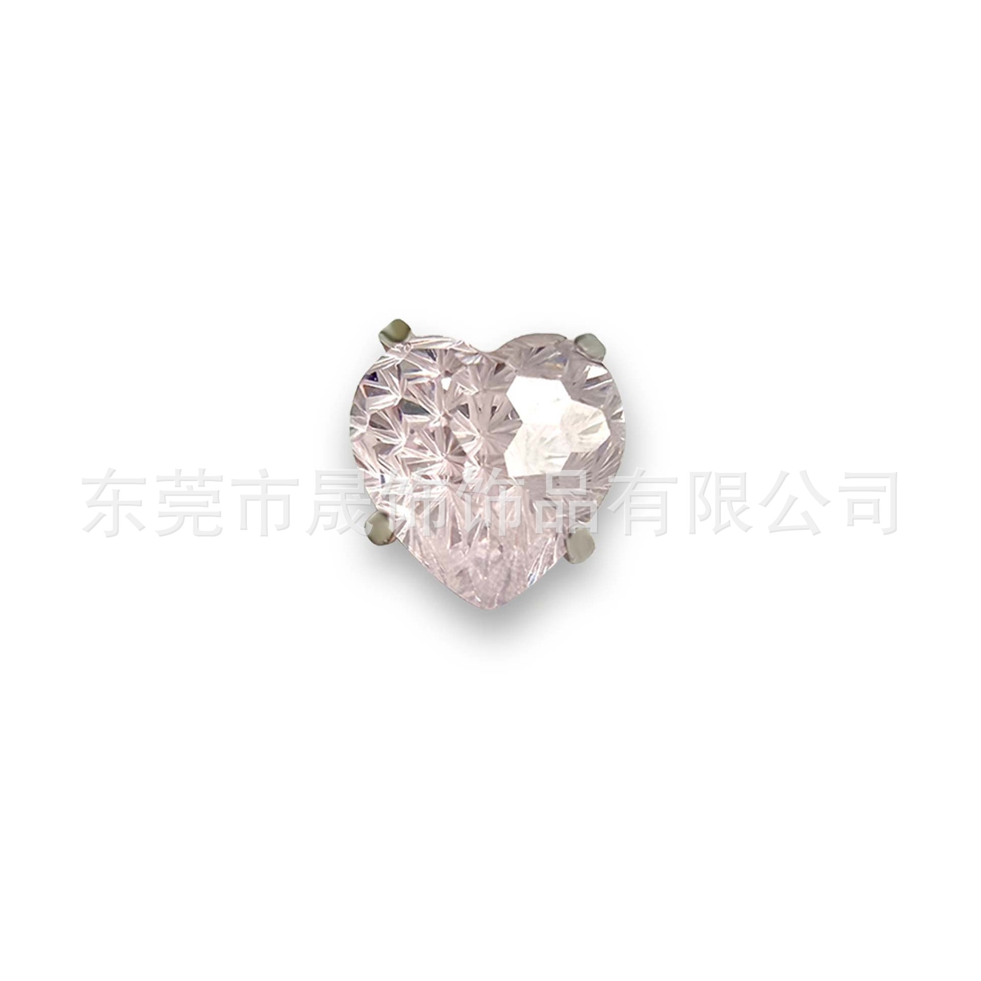 F136圆 Prong Heart 烟 Flower 切爆闪5A Cubic Zirconia G23 Implant Grade Titanium Ear Stud Helix Cartilage Stud Labret Stud Piercing Jewelry