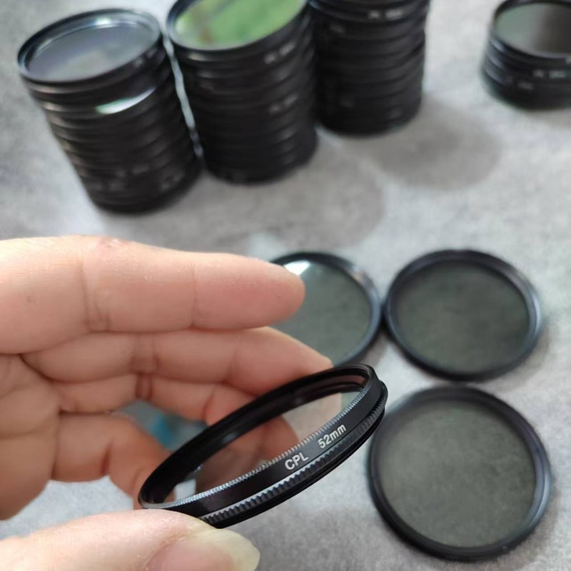 携帯電話写真撮影用特殊偏光子 52MM レンズフィルター クリップ付き回転式 CPL 偏光子で反射を除去|undefined