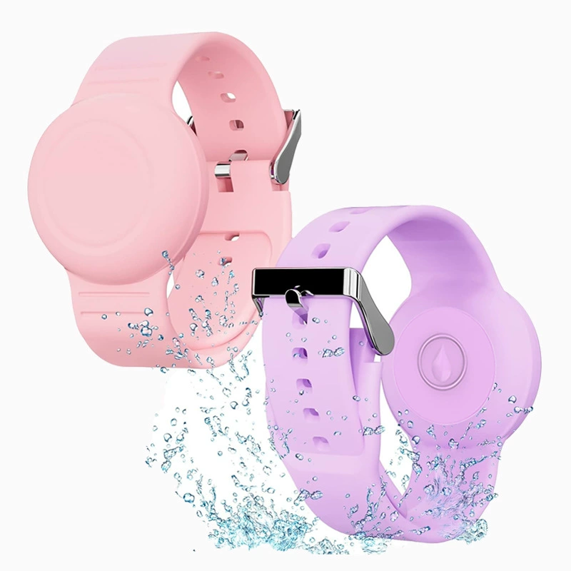 Применимо Apple airtag защитный чехол для позиционирования анти-потери водонепроницаемый ремешок airtag сплошной цвет браслет для детей