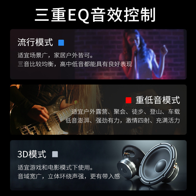 蓝牙音响A8小钢炮40W重低音炮户外广场舞便携式大音量防水|undefined