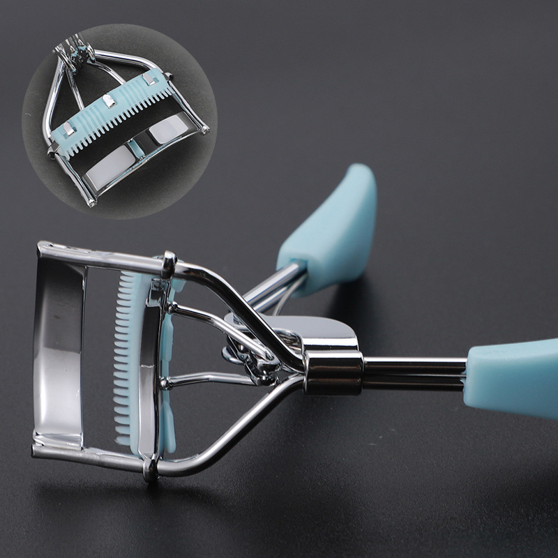 Rizador de Pestañas Profesional de Gran Ángulo Metal cromado para maquillaje de ojos
