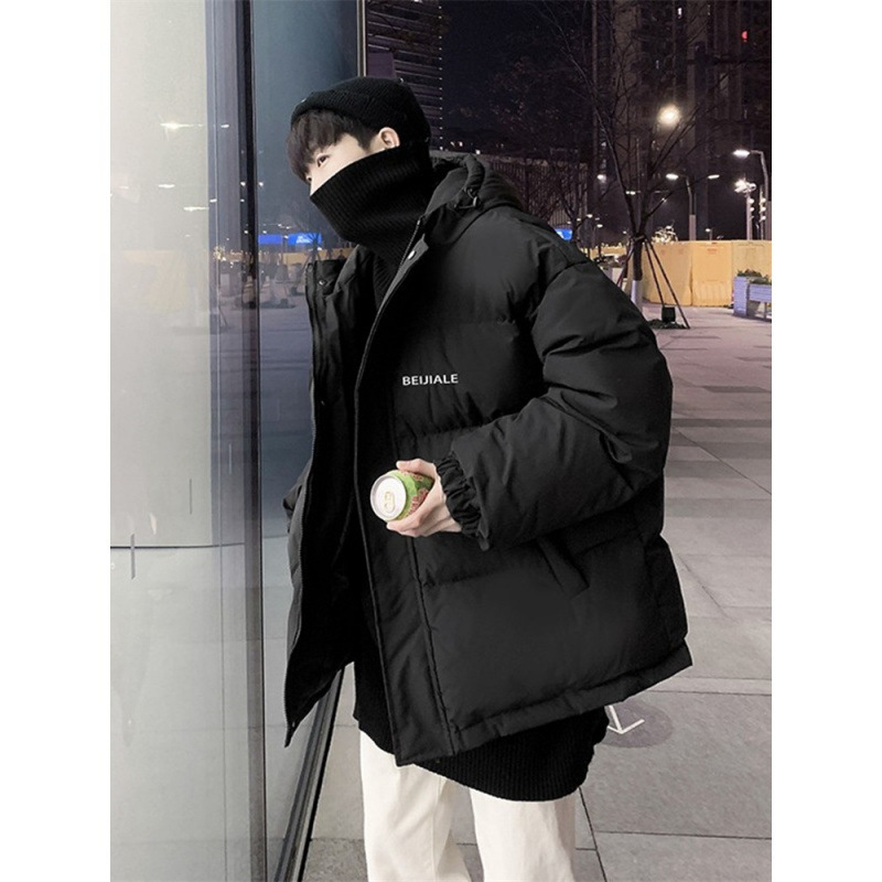겨울 유행 브랜드 학생 다운 두꺼운 빵 세트 플러스 다운 자켓 코튼 패딩 의류 느슨한 홍콩 스타일 남성 커플 코튼 패딩 의류