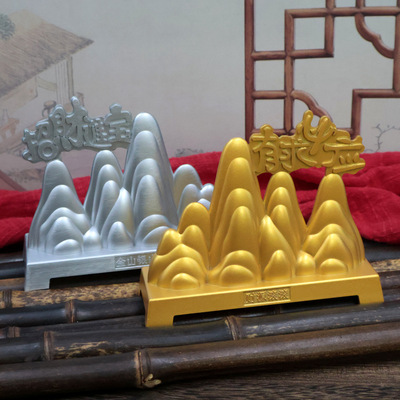 Shakin Jinshan Yinshan Decoration Lucky Home Furnishing Chinese style a living room Entrance ornament Arts and Crafts desktop Decoration gift