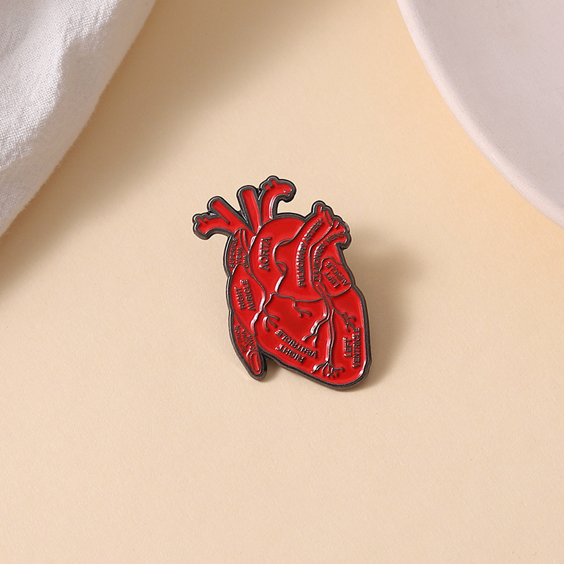 Plating Design Artistic Pin Heart Alloy Plating Unisex Brooches